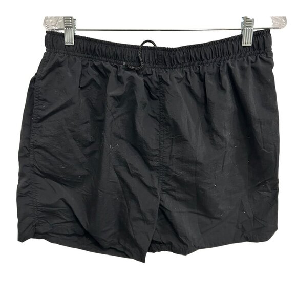 Trader Bay Black Nylon Swim Trunks With Mesh Lining Back Pocket Size L - Picture 1 of 9